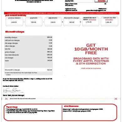 airtel postpaid bill pdf